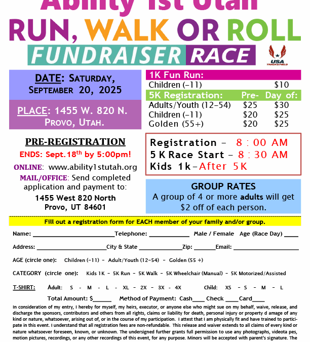 Ability 1st Utah Run, Walk or Roll 2025